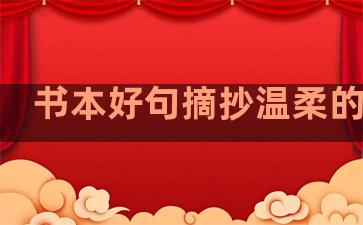 书本好句摘抄温柔的句子
