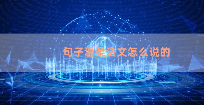 句子温柔法文怎么说的
