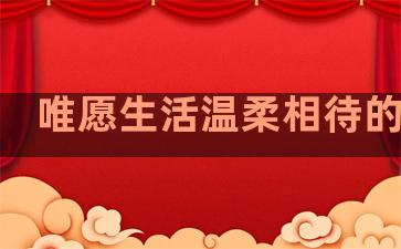 唯愿生活温柔相待的句子