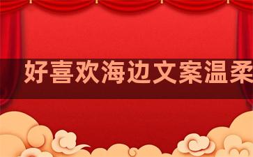 好喜欢海边文案温柔句子