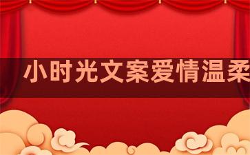 小时光文案爱情温柔句子
