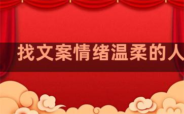 找文案情绪温柔的人句子