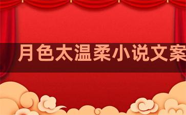 月色太温柔小说文案句子