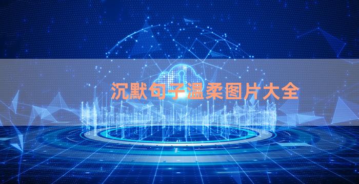 沉默句子温柔图片大全