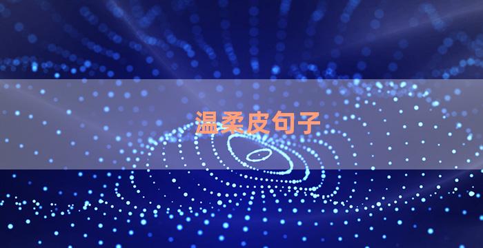 温柔皮句子