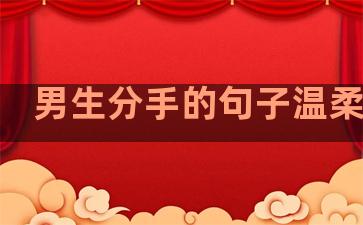 男生分手的句子温柔简短