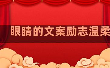 眼睛的文案励志温柔句子