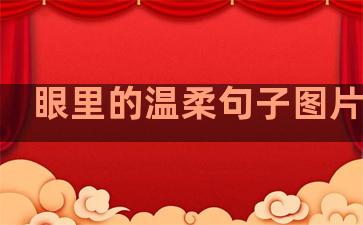 眼里的温柔句子图片伤感