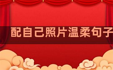 配自己照片温柔句子说说
